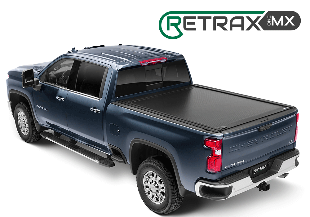 Retrax RETRAXONE MX | Manual Polycarbonate Retractable Bed Cover | RAM 1500 DT 5'7 Crew Cab w/RAMBOX (2021+)