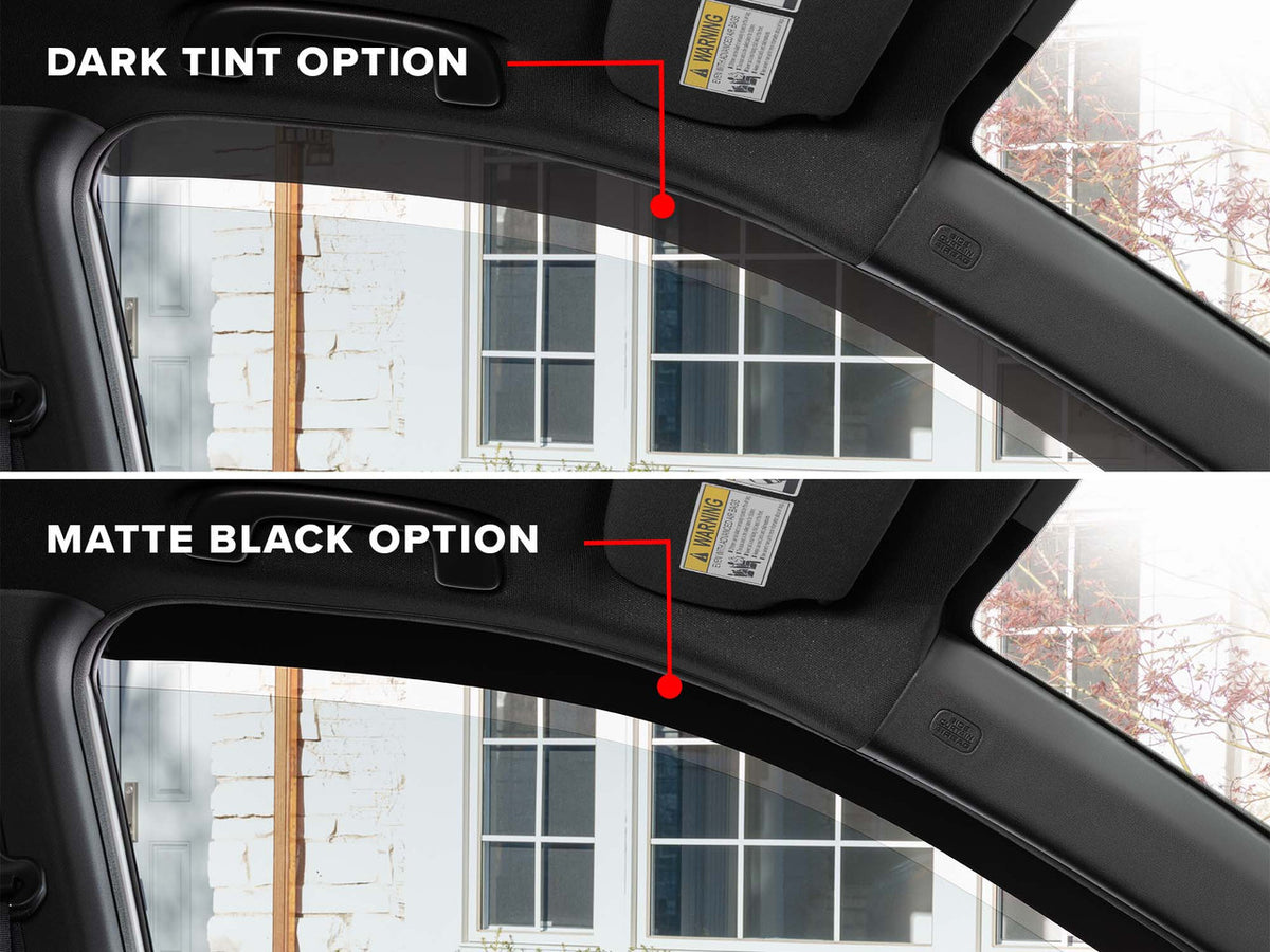 WeatherTech Side Window Deflectors Front & Rear Set | Chevrolet Silverado 1500 & GMC 1500 - Dark Tint