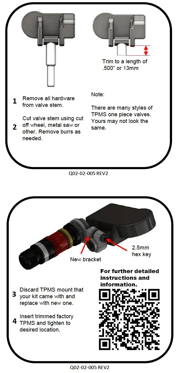 RPV Aftermarket TPMS Adapter Kit