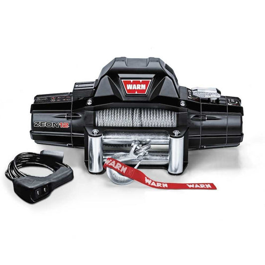 WARN ZEON 12 Electric Winch (24V) Roller Fairlead | Steel rope not included | 90666