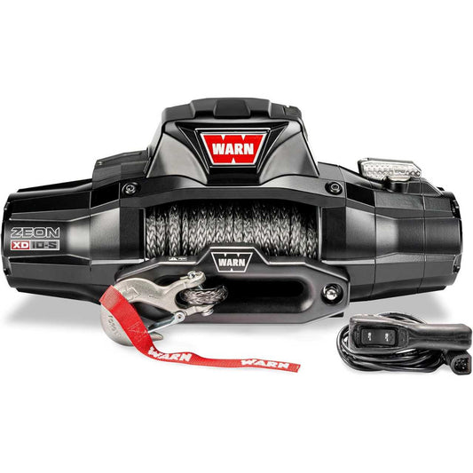 WARN ZEON XD 10-S 10,000lbs 12V Electric Winch | 100’ of 3/8” Spydura Synthetic Rope | 110010