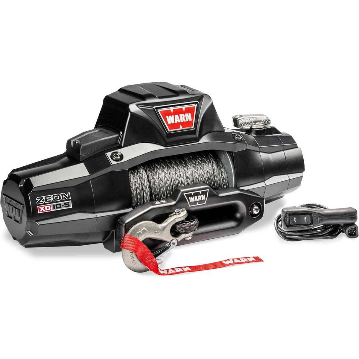 WARN ZEON XD 10-S 10,000lbs 12V Electric Winch | 100’ of 3/8” Spydura Synthetic Rope | 110010