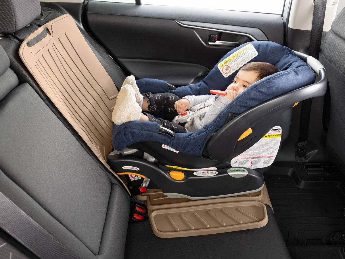 Weathertech Child Car Seat Protector with Seat Back - Tan