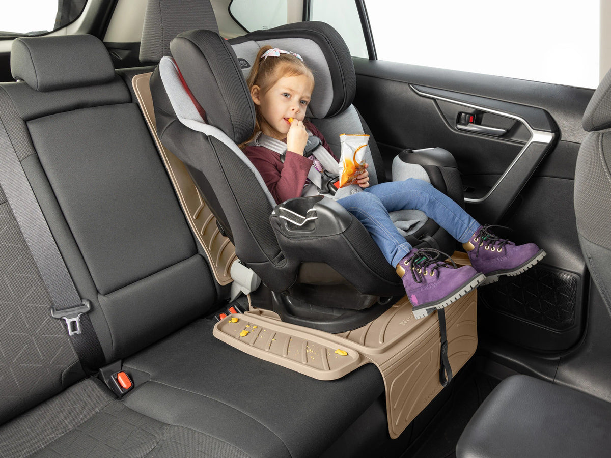 Weathertech Child Car Seat Protector with Seat Back - Tan