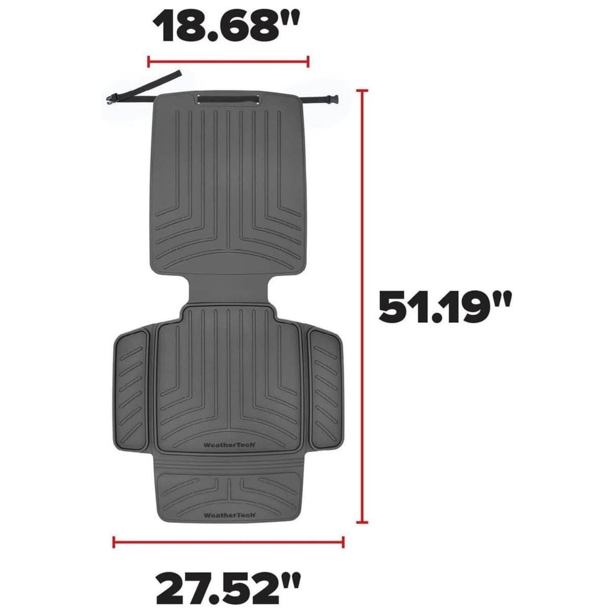 WeatherTech Child Car Seat Protector with Seat Back - Grey