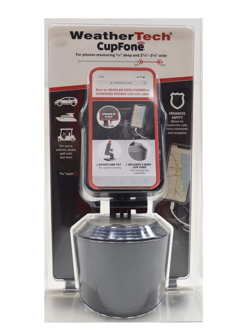 WeatherTech CupFone Car Mobile Phone Holder Mount