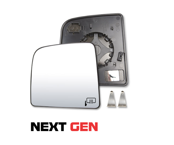 Clearview Next Gen mirror Upper Flat Mirror Kit [Next Gen; Heated] – component illustration