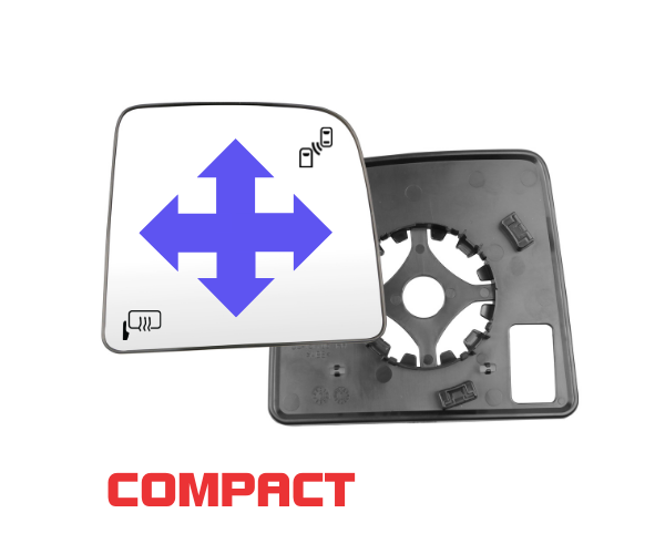 Clearview Compact mirror Convex Mirror Kit – component illustration