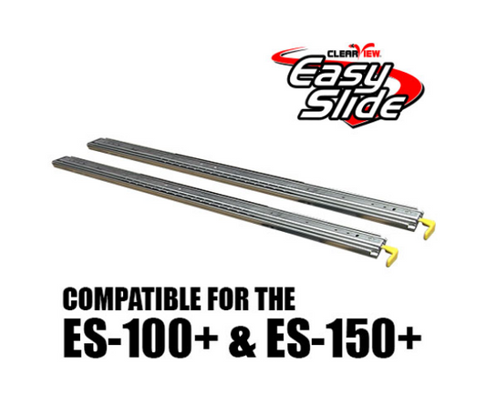 Clearview Bearing Runners [Pair] - Easy Slide ES-100 & ES-150 - Double Lock Rail - 813mm + 120mm Heavy Duty