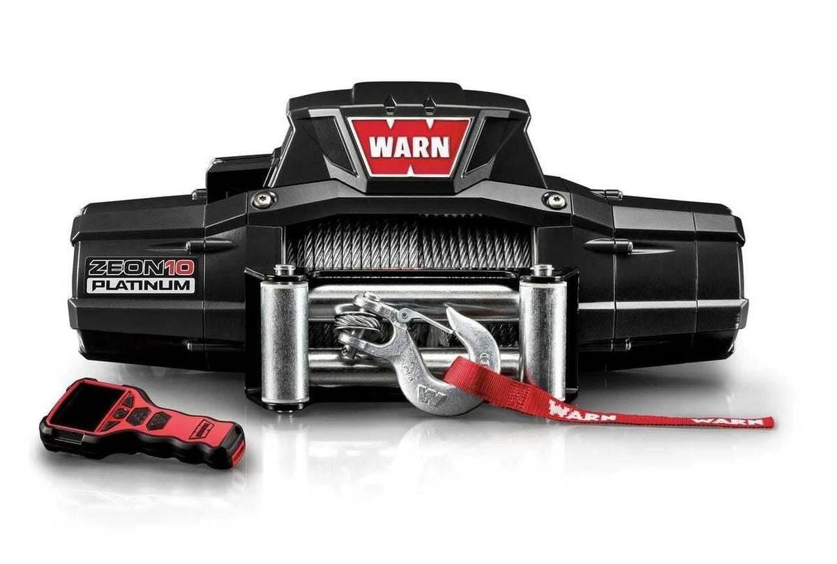 WARN ZEON Platinum 10 Electric Winch | 92810 | 10000 lbs 12V DC Wire Rope Wireless Remote