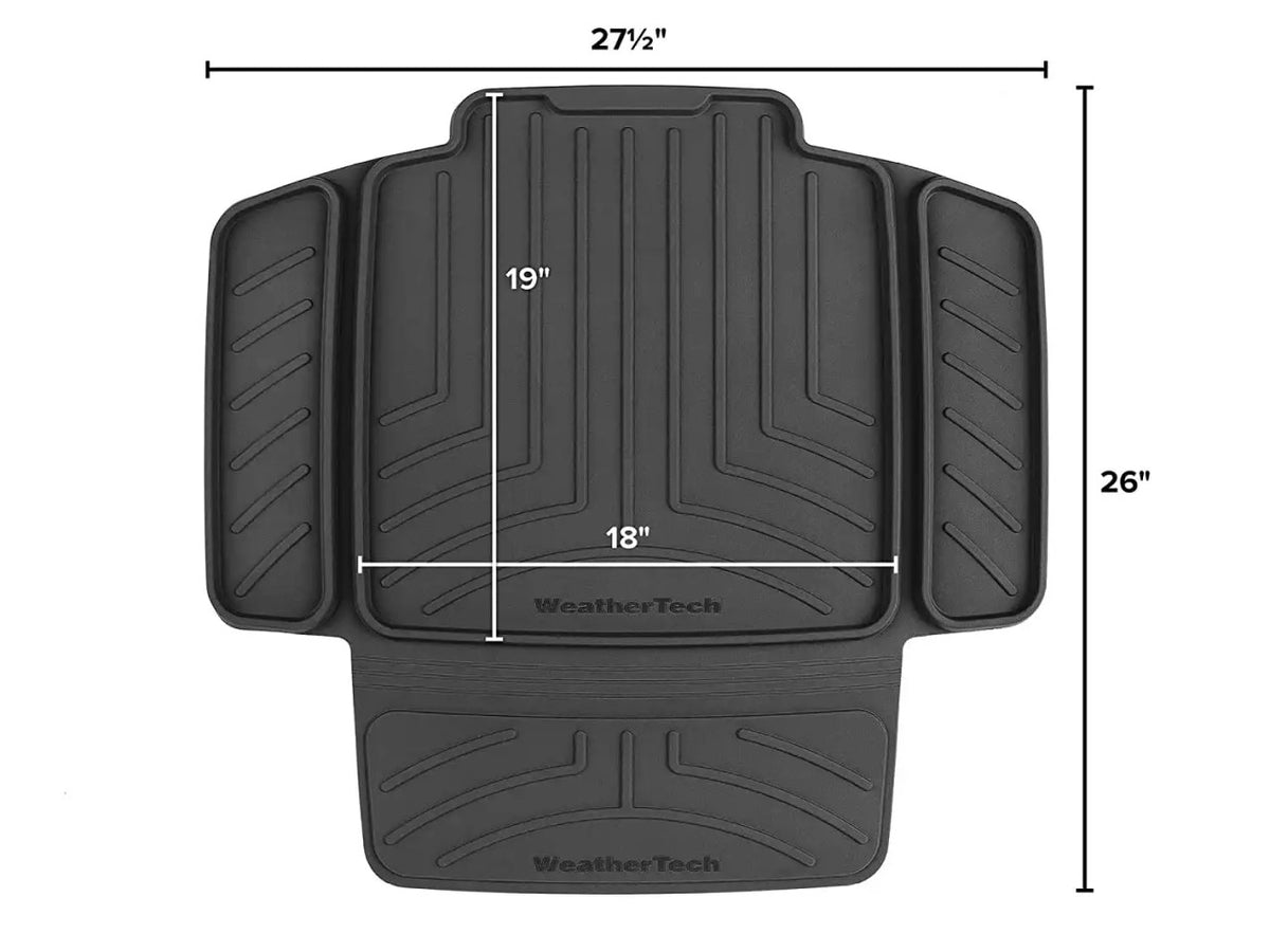 Weathertech Child Car Seat Protector with Seat Back - Black