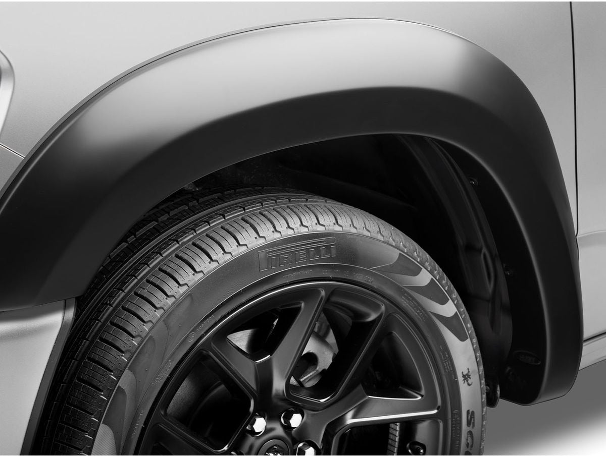 2" Extend-A-Fender Smooth Fender Flares, Black, Front & Rear