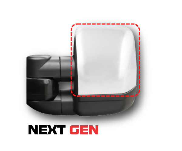 Clearview Next Gen mirror Mirror Head Cover [Next Gen; Single Side – component illustration