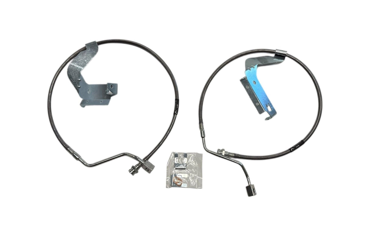 McGaughy's 2023-2026 FORD F-250, F-350 F-450 FRONT BRAIDED BRAKE LINE UPGRADE KIT FITS 4 & 6 INCH LIFT - 57401