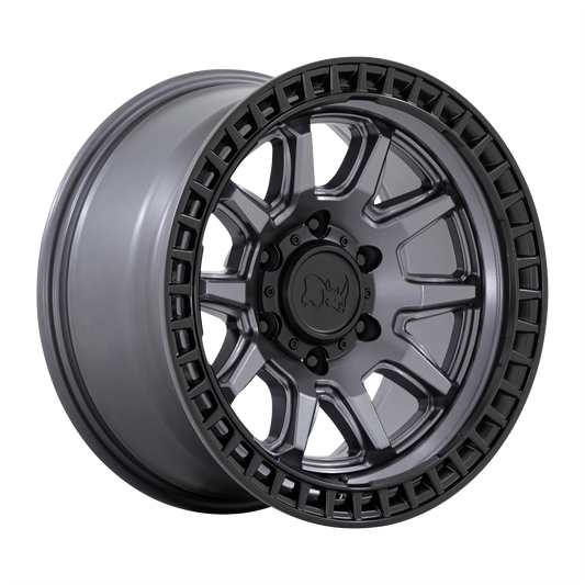 Black Rhino CALICO | MATTE GUNMETAL W/ MATTE BLACK LIP wheel