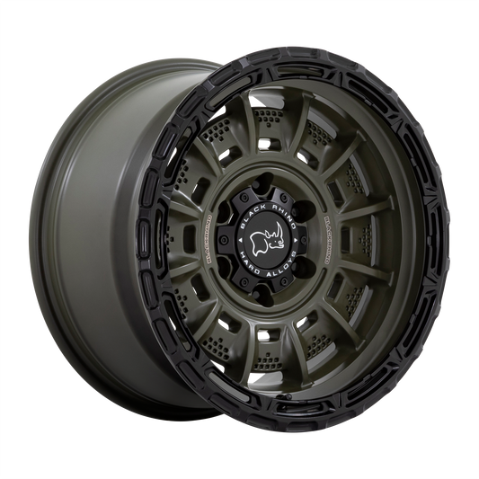 Black Rhino LEGION | OLIVE DRAB GREEN W/ BLACK LIP wheel