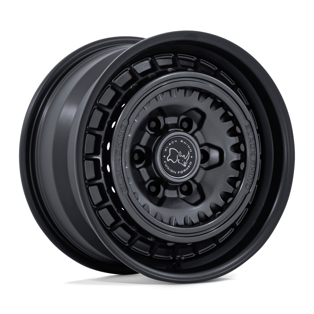 Black Rhino BR601 BASTION GUN BLACK W/ MATTE BLACK LIP wheel