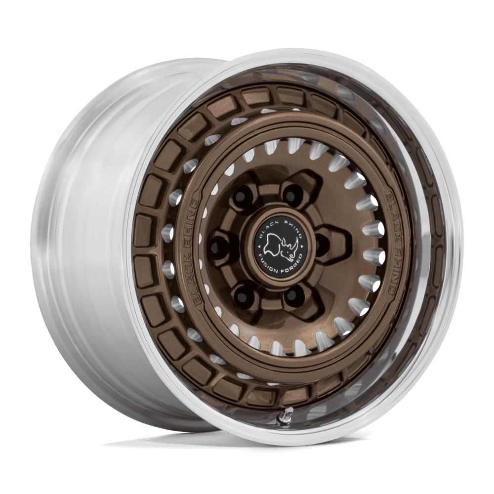 Black Rhino BR601 BASTION GLOSS BRONZE MILLED W/ POLISHED LIP wheel