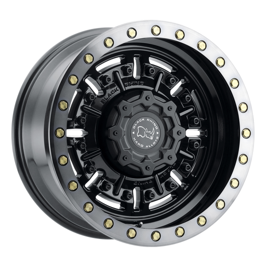 Black Rhino ABRAMS | GLOSS GUN BLACK W/ MACHINED DARK TINT wheel