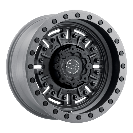 Black Rhino ABRAMS | TEXTURED MATTE GUNMETAL wheel