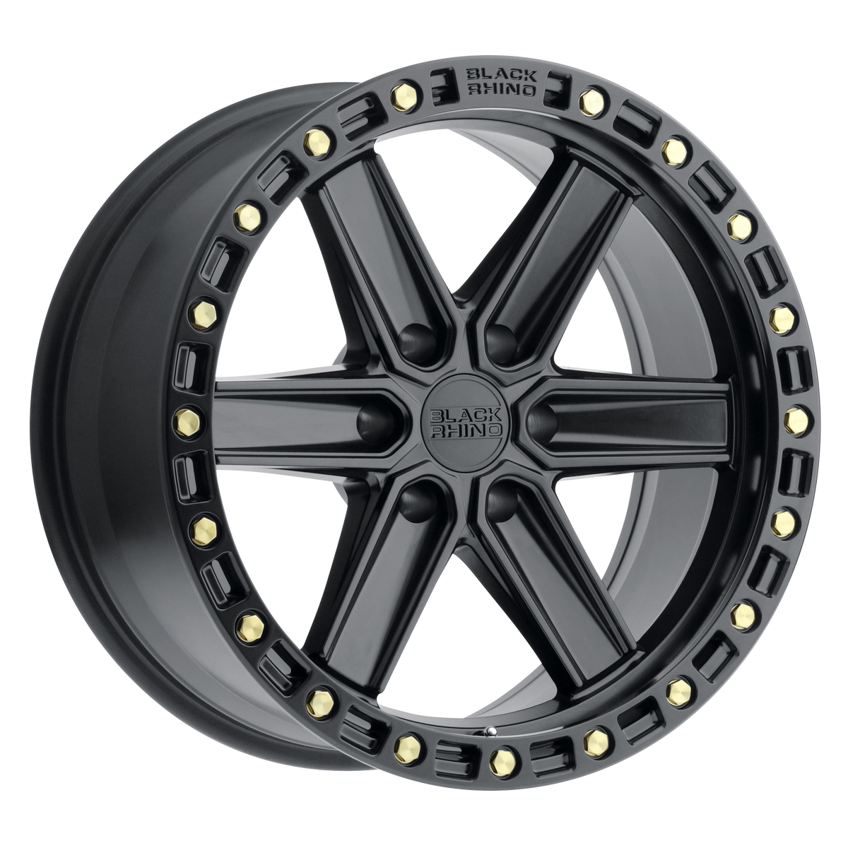 Black Rhino HENDERSON MATTE BLACK W/ BRASS BOLTS wheel