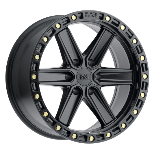 Black Rhino HENDERSON | MATTE BLACK W/ BRASS BOLTS wheel