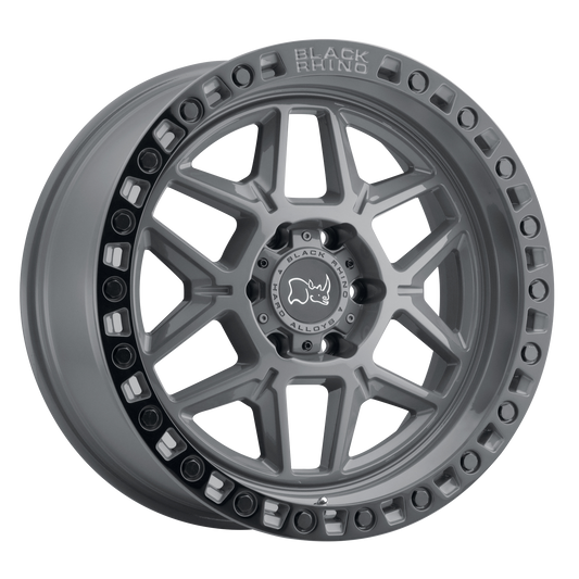 Black Rhino KELSO | BATTLESHIP GRAY W/ BLACK RING wheel
