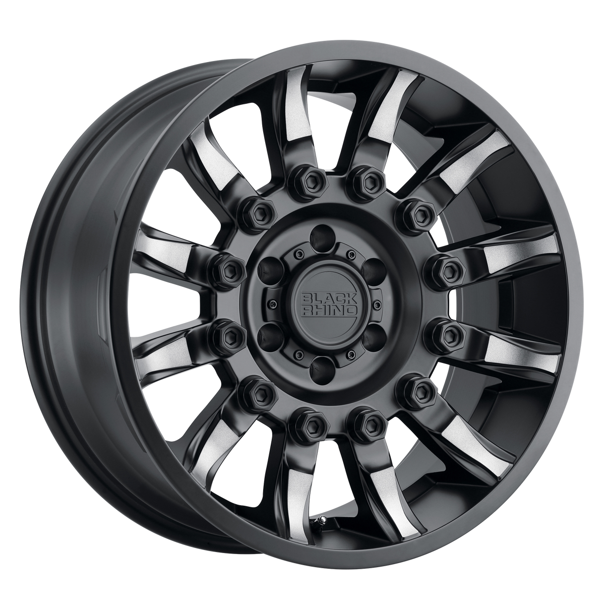 Black Rhino MISSION MATTE BLACK W/ MACHINED TINTED SPOKES wheel