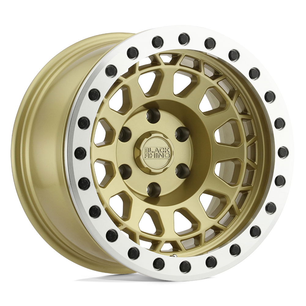 Black Rhino PRIMM BEADLOCK | MATTE GOLD W/ MACHINED RING wheel