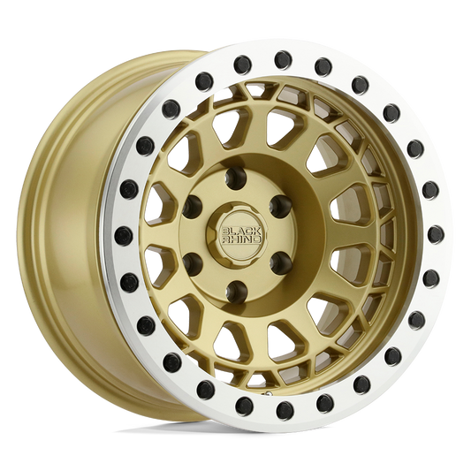 Black Rhino PRIMM BEADLOCK | MATTE GOLD W/ MACHINED RING wheel