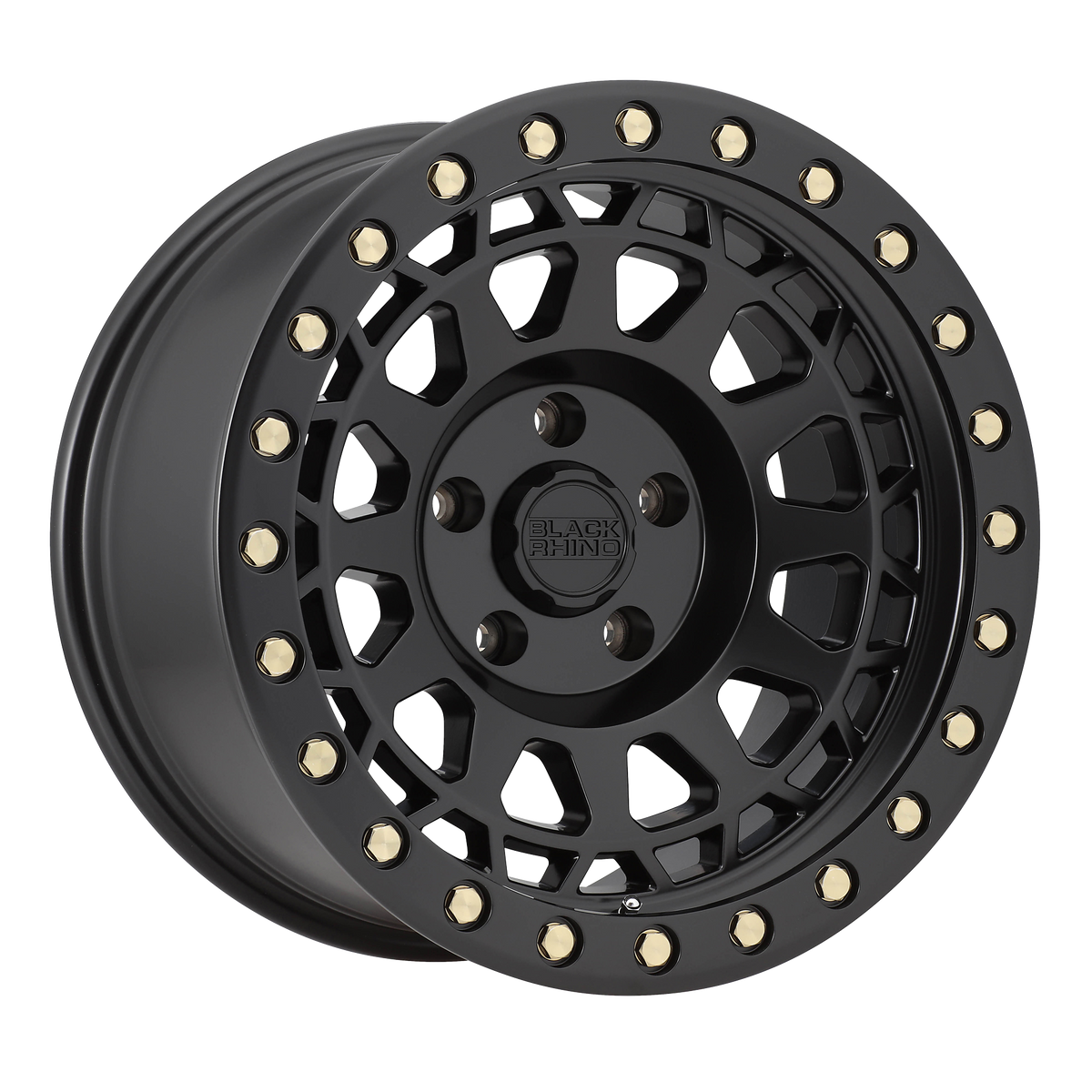 Black Rhino PRIMM | MATTE BLACK W/ BRASS BOLTS wheel