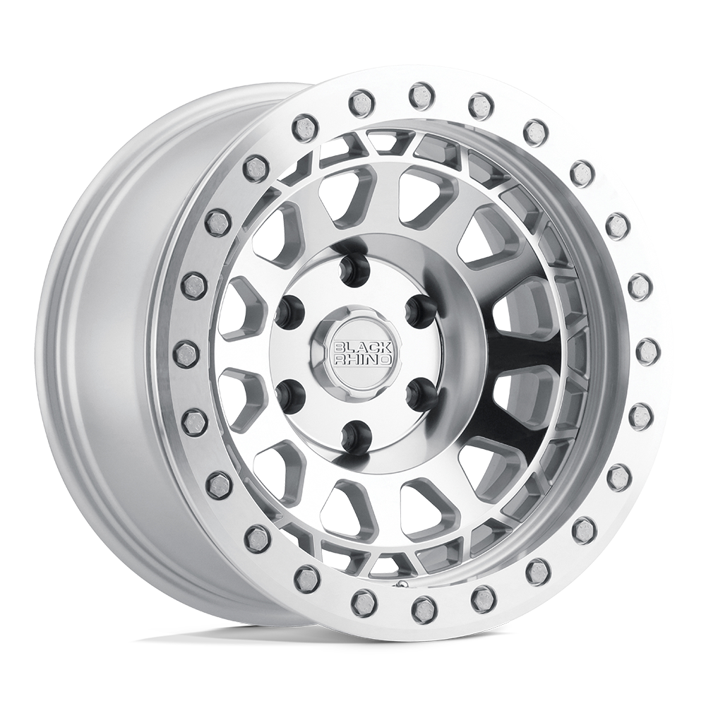 Black Rhino PRIMM BEADLOCK SILVER W/ MIRROR FACE & MACHINED RING wheel