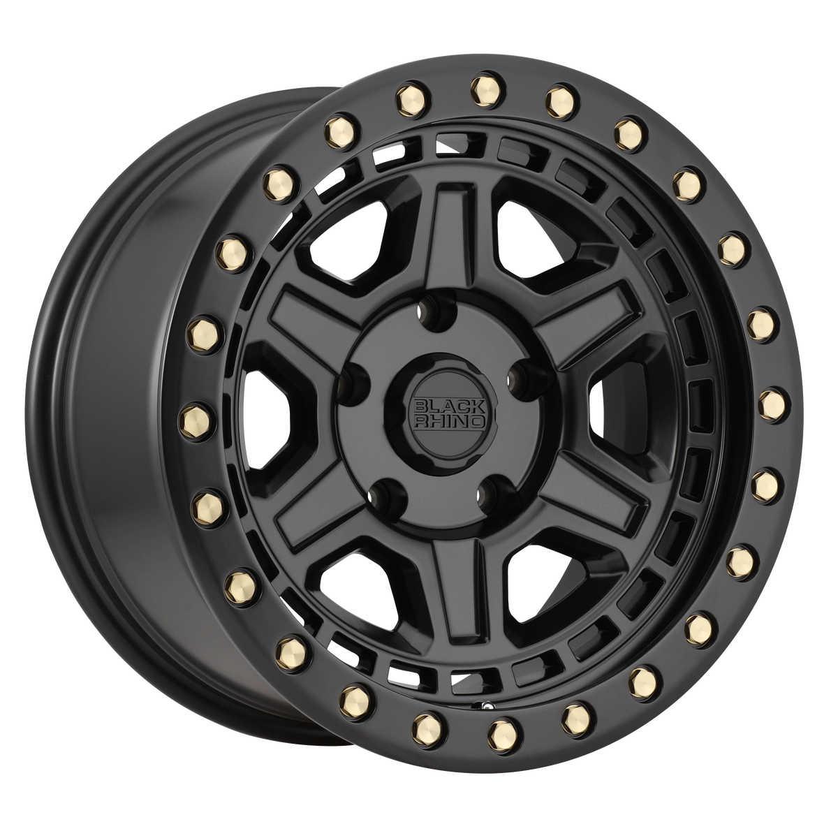 Black Rhino RENO | MATTE BLACK W/ BRASS BOLTS wheel