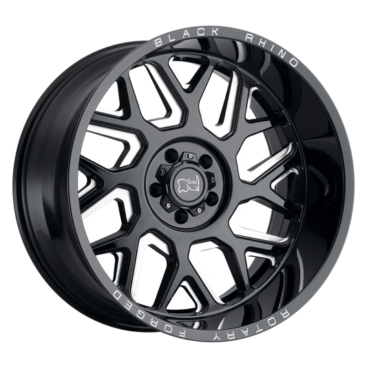 Black Rhino REAPER | GLOSS BLACK MILLED wheel