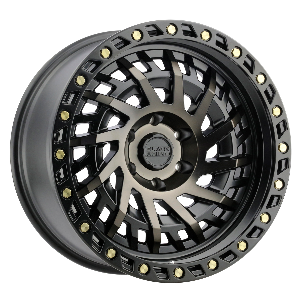 Black Rhino SHREDDER MATTE BLACK W/ MACHINED DARK TINT wheel