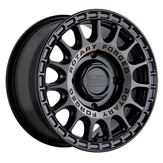 Black Rhino SANDSTORM | SEMI GLOSS BLACK W/ MACHINED DARK TINT RING wheel