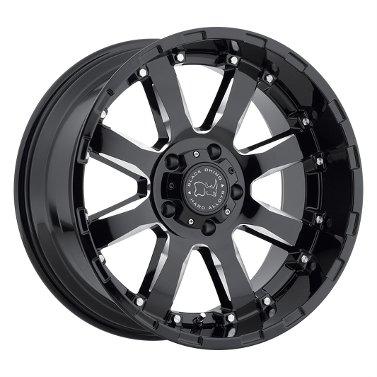 Black Rhino SIERRA | GLOSS BLACK MILLED wheel