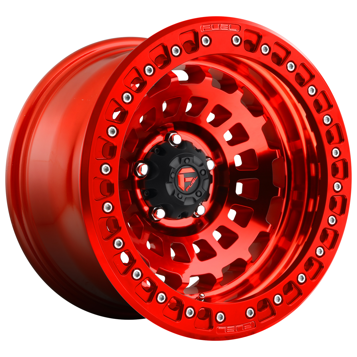Fuel Off-Road D100 ZEPHYR BEADLOCK CANDY RED wheel