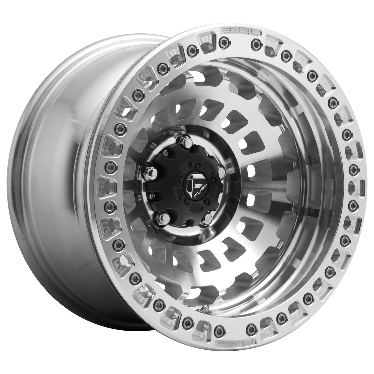 Fuel Off-Road D102 ZEPHYR BEADLOCK GLOSS MACHINED wheel
