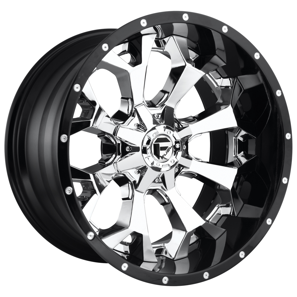 Fuel Off-Road D246 ASSAULT CHROME W/ GLOSS BLACK LIP wheel