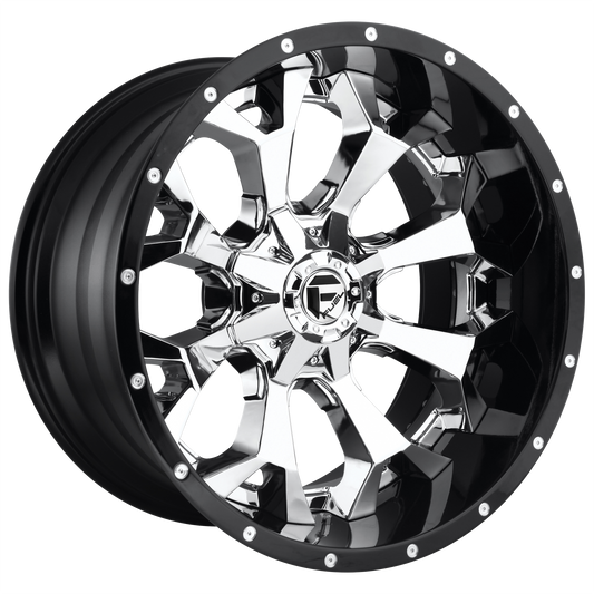 Fuel Off-Road D246 ASSAULT CHROME W/ GLOSS BLACK LIP wheel