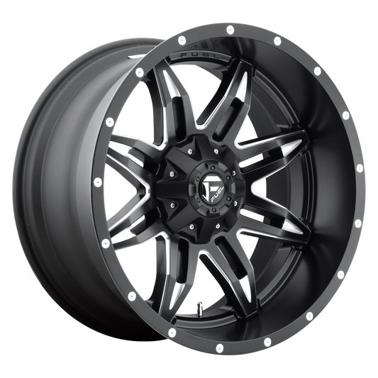 Fuel Off-Road D567 LETHAL MATTE BLACK MILLED wheel