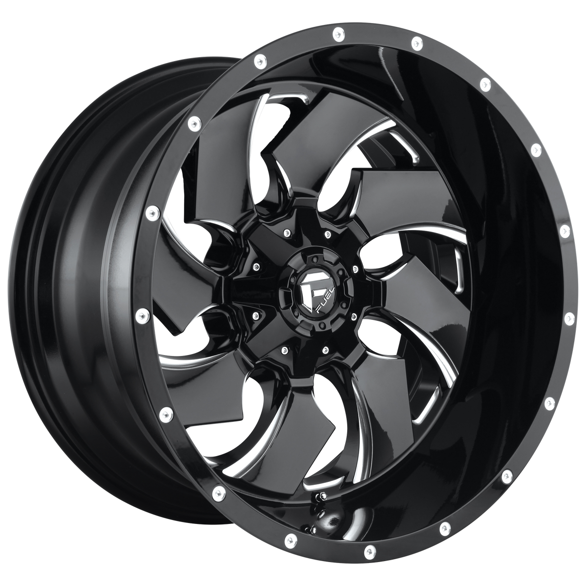 Fuel Off-Road D574 CLEAVER GLOSS BLACK MILLED wheel
