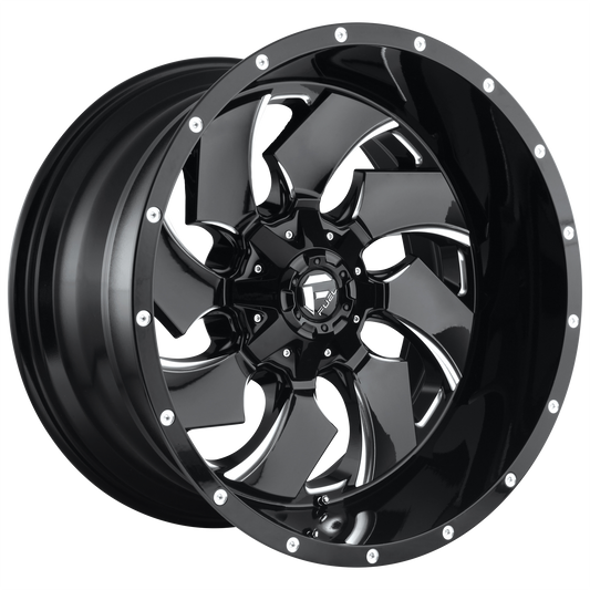 Fuel Off-Road D574 CLEAVER GLOSS BLACK MILLED wheel