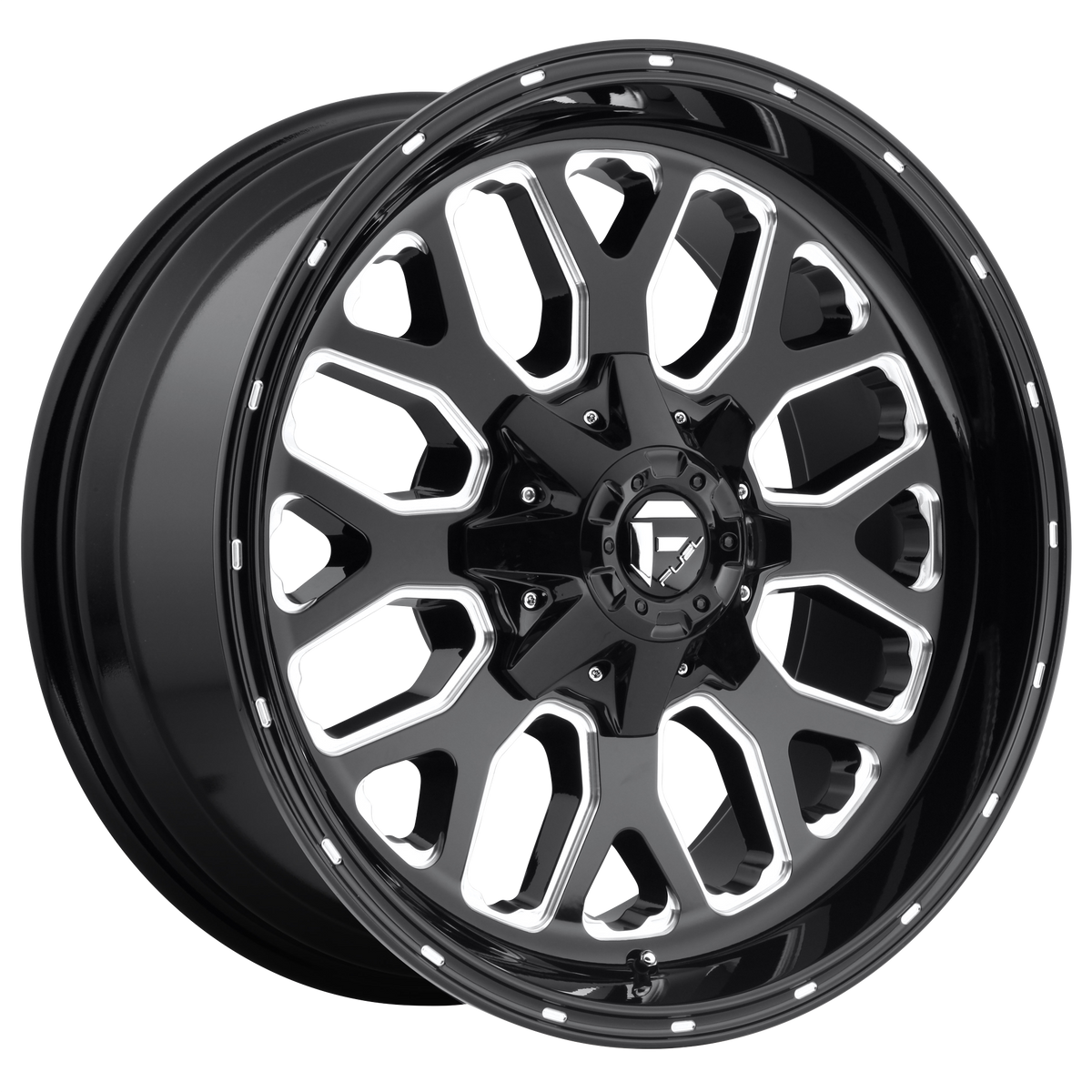 Fuel Off-Road D588 TITAN GLOSS BLACK MILLED wheel