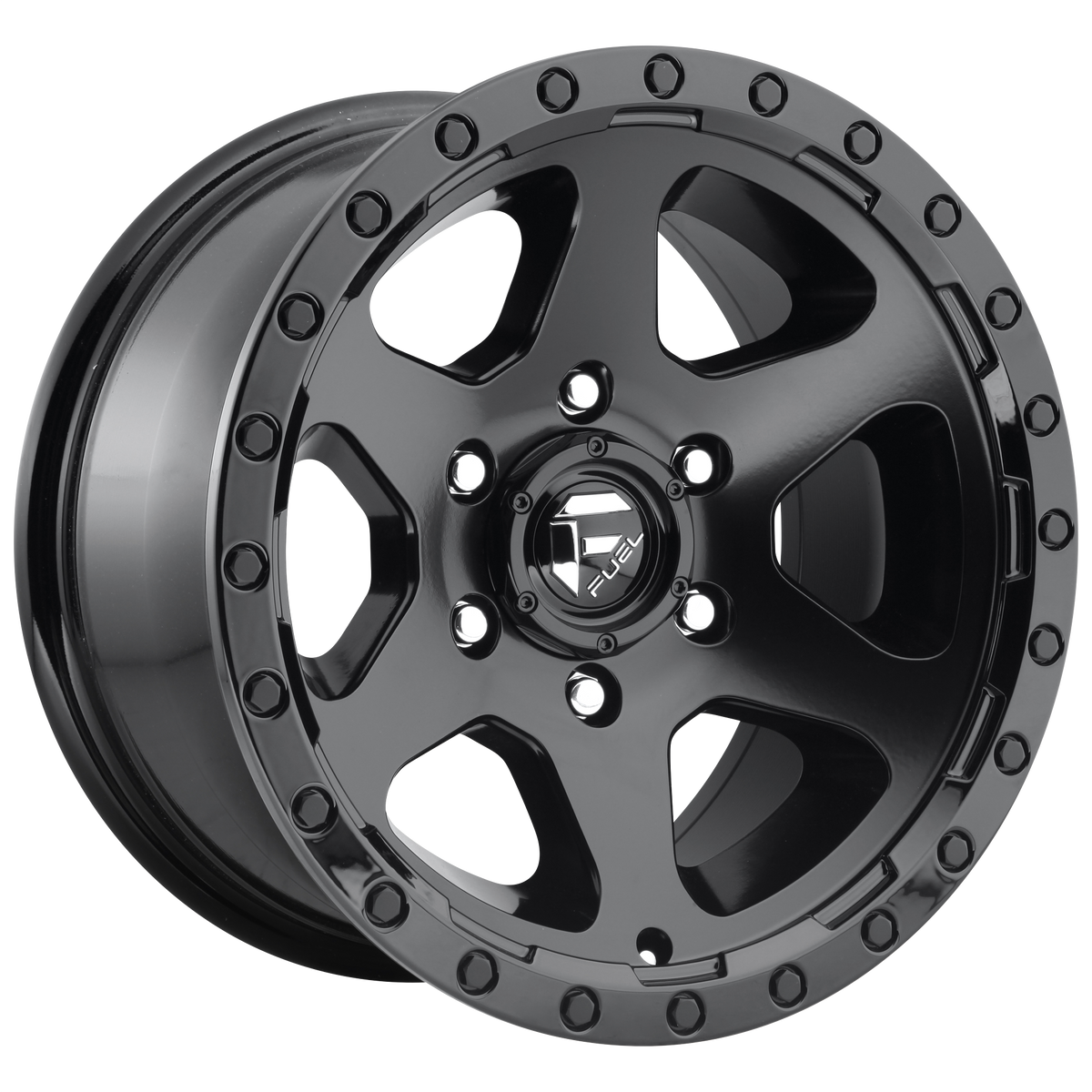 Fuel Off-Road D589 RIPPER MATTE BLACK GLOSS BLACK LIP wheel