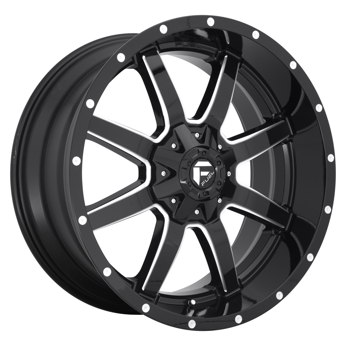 Fuel Off-Road D610 MAVERICK GLOSS BLACK MILLED wheel