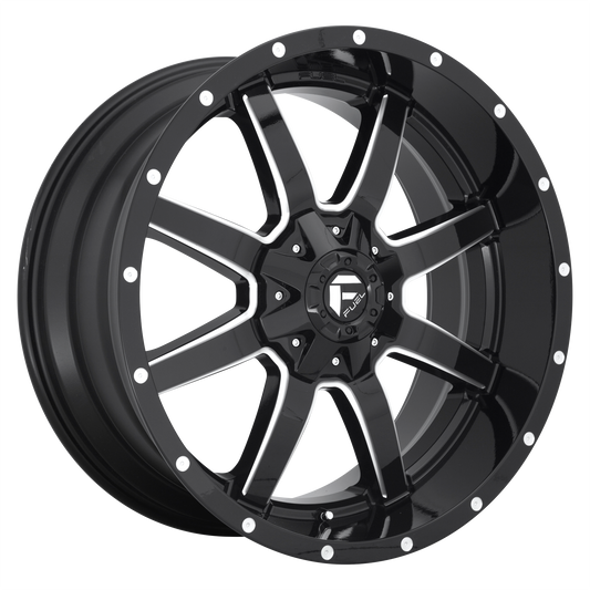 Fuel Off-Road D610 MAVERICK GLOSS BLACK MILLED wheel