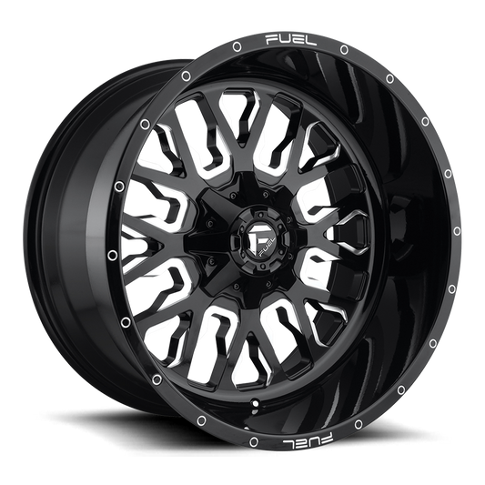 Fuel Off-Road D611 STROKE GLOSS BLACK MILLED wheel