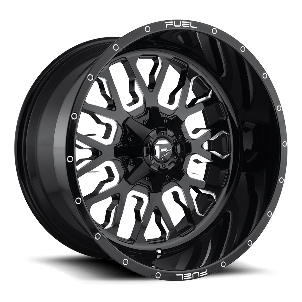 Fuel Off-Road D611 STROKE | GLOSS BLACK MILLED wheel